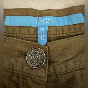 ESCADA SPORT Jeans EU 38 US 6 LINDA. 30x32” Straight Leg Stretch Brown Smooth
